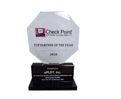 Checkpoint Top Partner of the Year for ePLDT Given Feb 2021