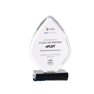 Top Valued Partner Award for VSTECS Dell Technologies Data Protect Suite for ePLDT Given Nov 2021