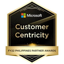 MICROSOFT LUMINARIES BADGE Customer Centricity Award 2023